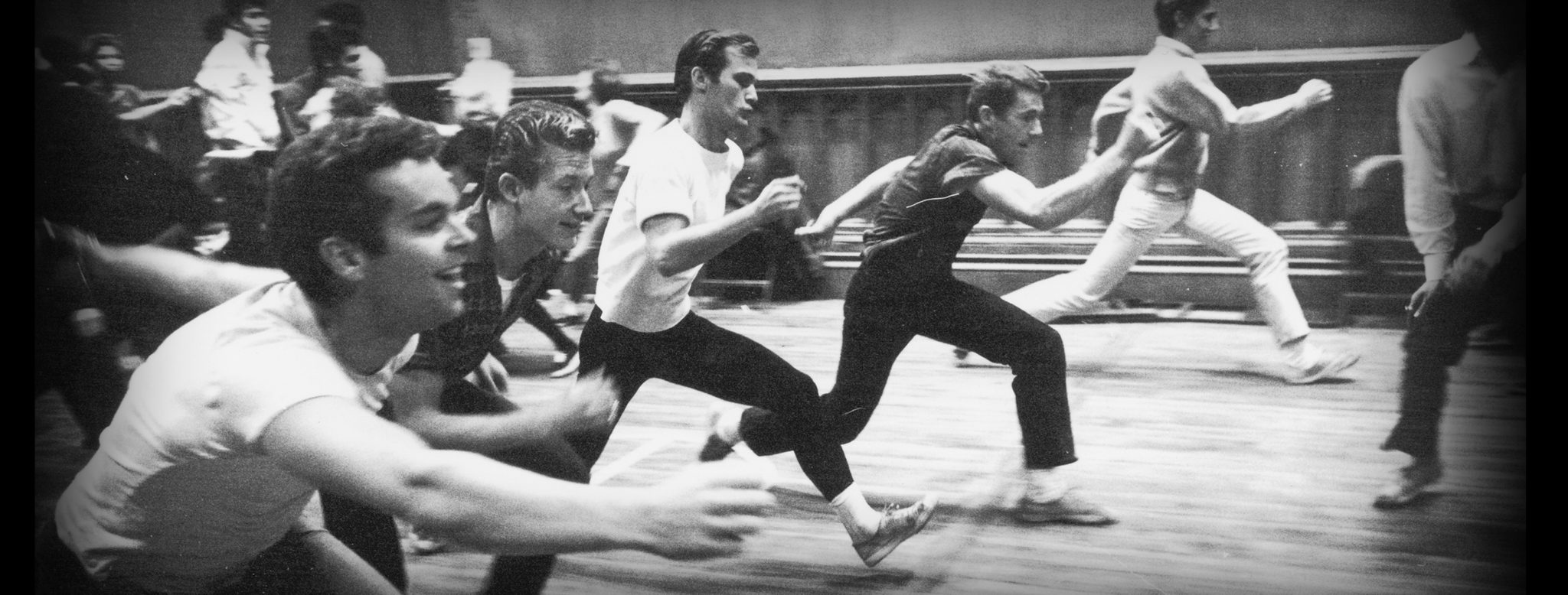 Dance rehearsals for 'West Side Story', a film musical directed by Jerome Robbins and Robert Wise, with words and music by Leonard Bernstein and Stephen Sondheim. / Credit: Ernst Haas/Getty Images