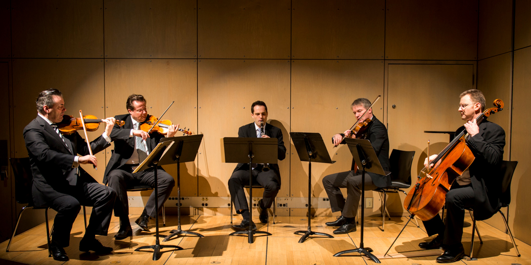 Members of the Vienna Philharmonic perform the Mozart Clarinet Quintet at the Austrian Cultural Forum, Feb. 25, 2018. (© ACFNY_David Plakke)