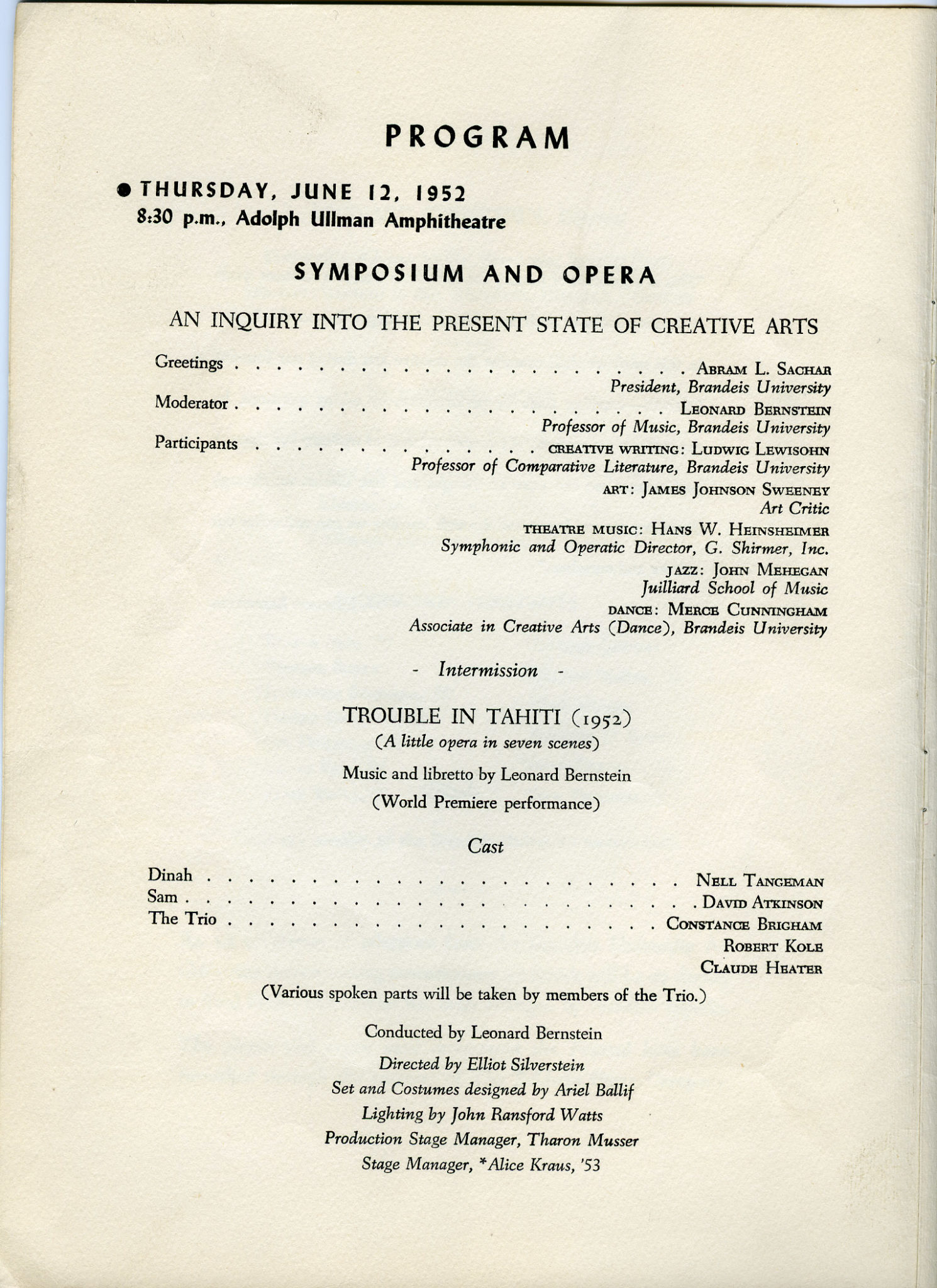 What Bernstein Taught Brandeis Classical Org