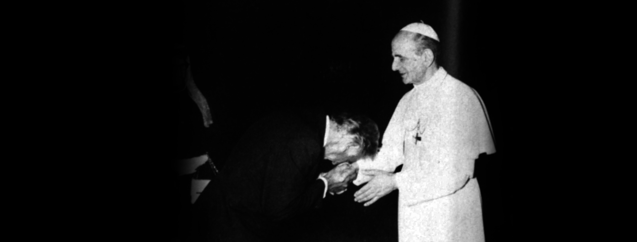 Leonard Bernstein conducted his Chichester Psalms at the Vatican for Pope Paul VI in celebration of the tenth anniversary of his elevation to the Papacy. June 23, 1973. (Courtesy of The Leonard Bernstein Office, Inc.)