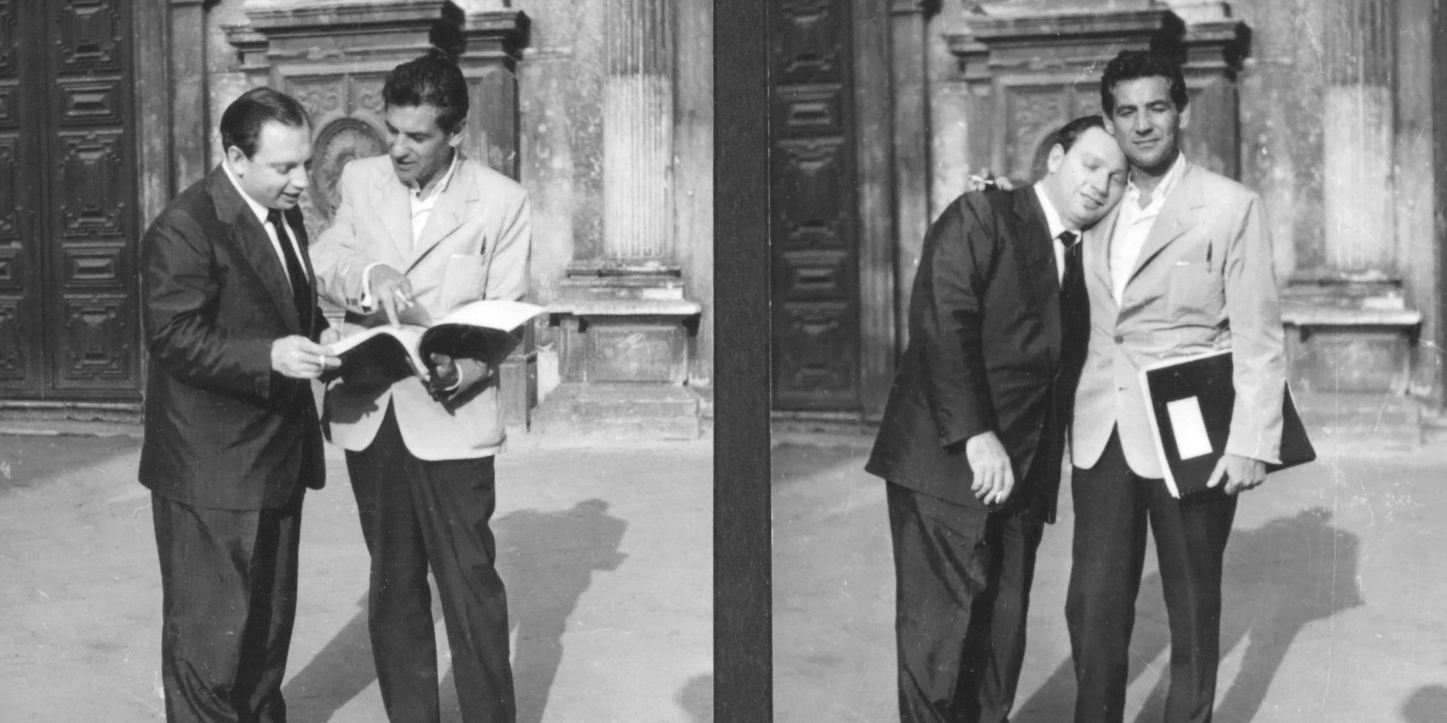 Leonard Bernstein and Isaac Stern in Venice, September 1954. (Credit: Library of Congress Music Division)