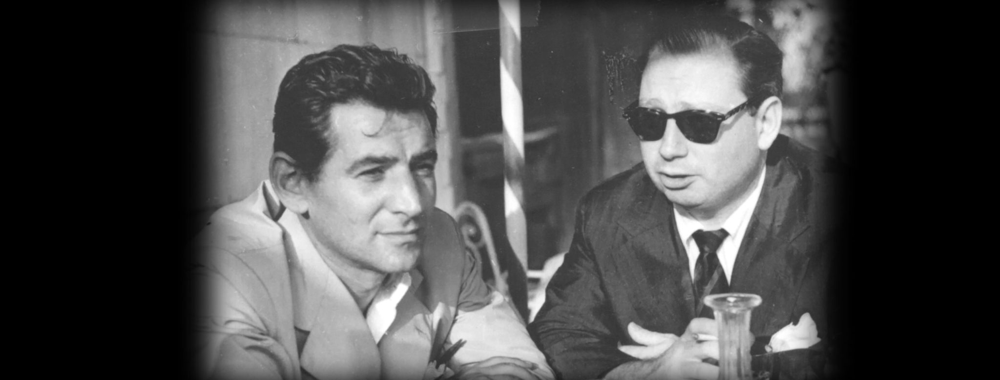 Leonard Bernstein and Isaac Stern in Venice, 1954. (Credit: Library of Congress Music Division)
