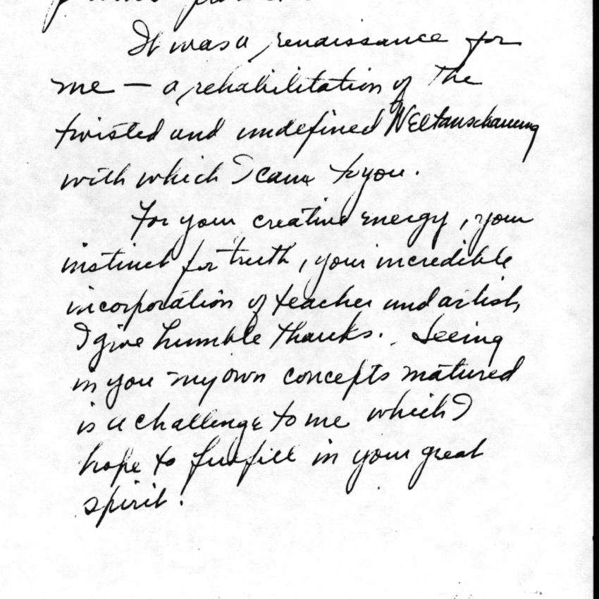 Letter from Leonard Bernstein to Serge Koussevitzky, 1940 (Library of Congress, Music Division)